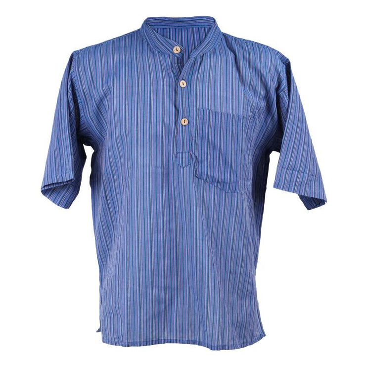 Men's Short Sleeve Grandad Shirts – The Hippy Clothing Co.