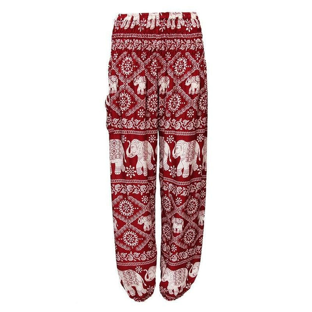 Thai Elephant Print Harem Trousers – The Hippy Clothing Co.