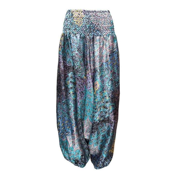 Patterned Satin Low Harem Pants – The Hippy Clothing Co.