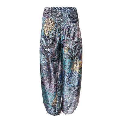 Patterned Satin Harem Trousers – The Hippy Clothing Co.