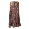 Floral Print Pep Hem Midi Skirt | The Hippy Clothing Co.