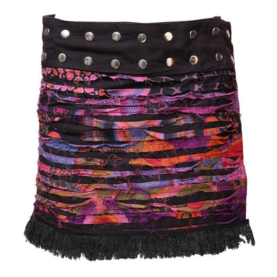 Grunge Fringe Popper Wrap Skirt – The Hippy Clothing Co.