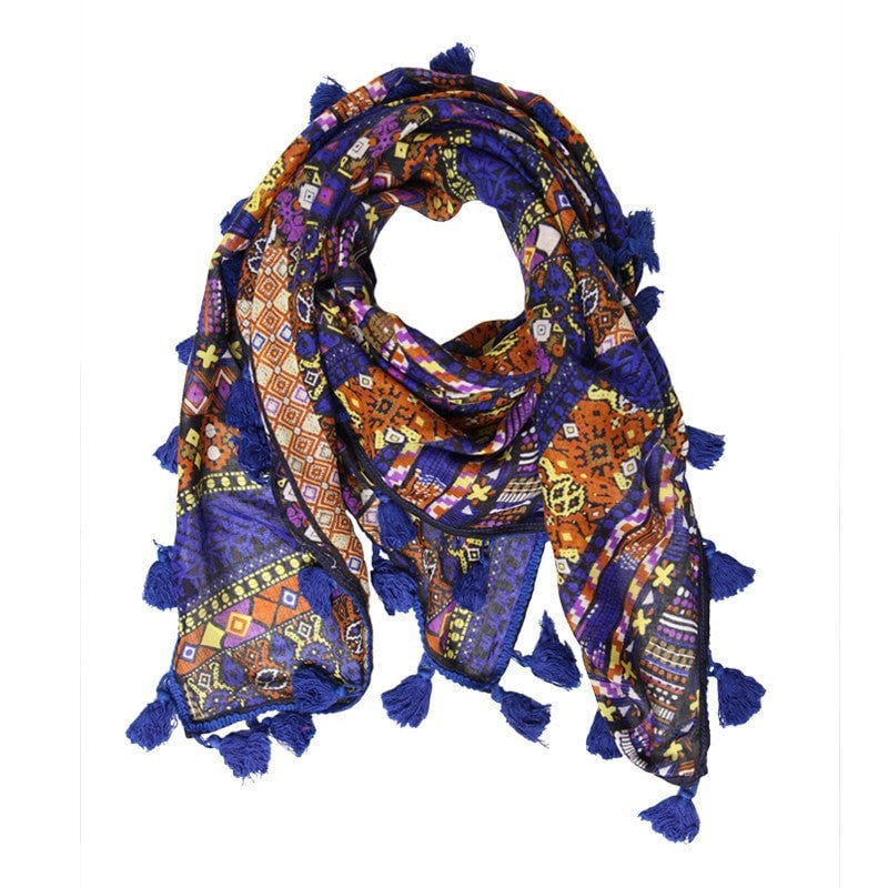Mixed Print Tassel Scarf – The Hippy Clothing Co.