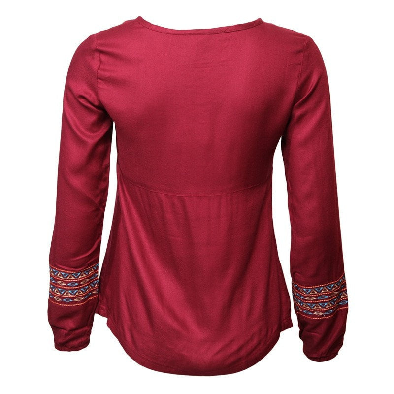 Embroidered Long Sleeve Smock Top – The Hippy Clothing Co.