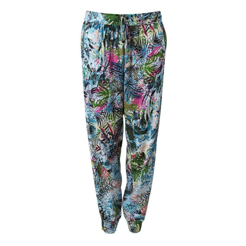 Tropical Leaf Print Joggers – The Hippy Clothing Co.