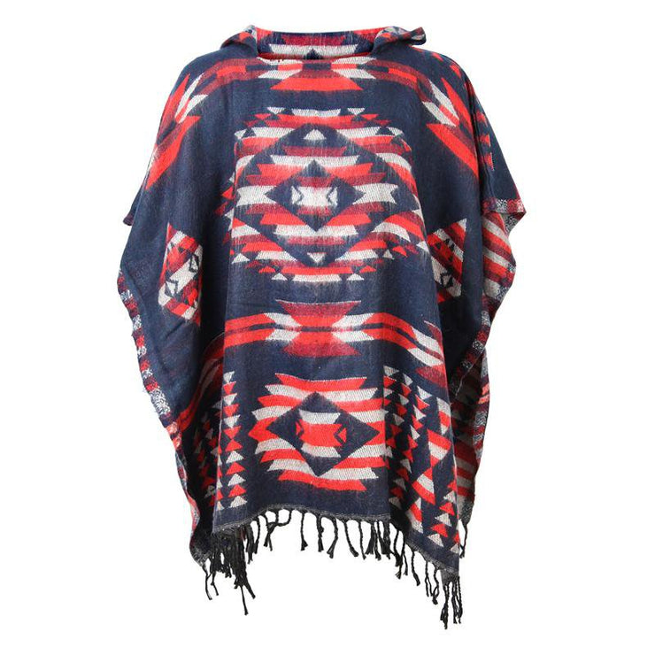 Aztec Hooded Poncho Cape – The Hippy Clothing Co.