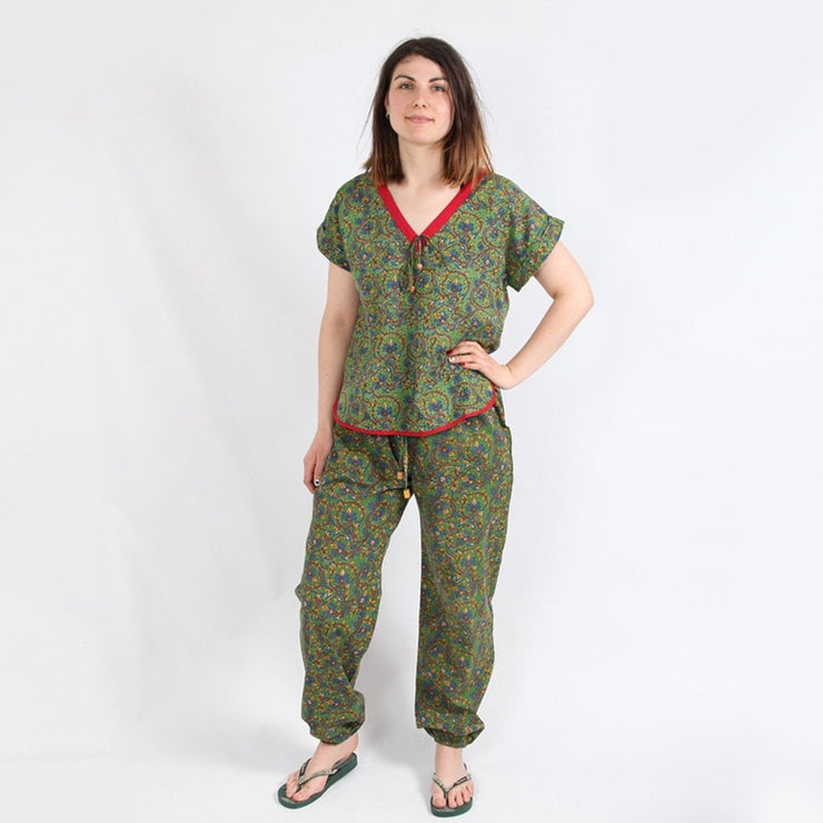 Natural Dye Henna & Turmeric Harem Trousers - The Hippy ...