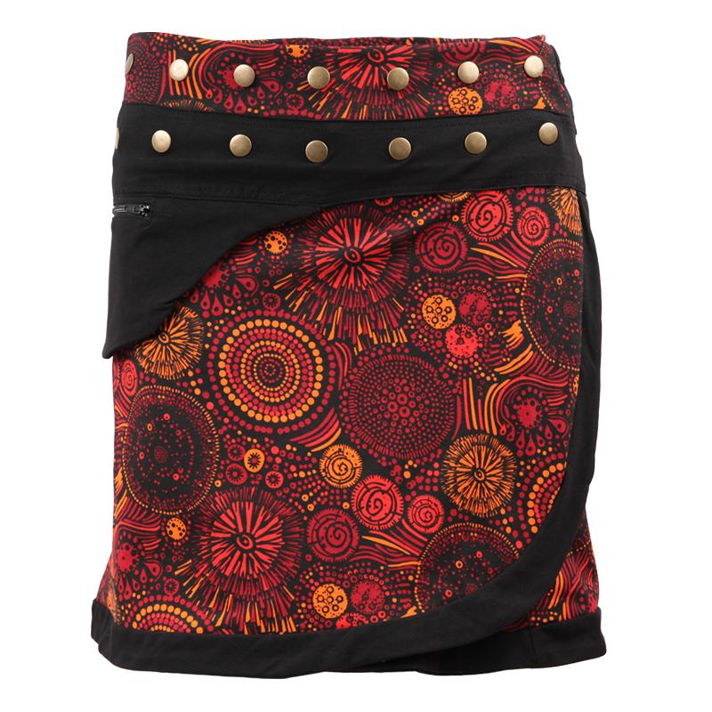 Wrap Popper Skirt | The Hippy Clothing Co | The Hippy Clothing Co.