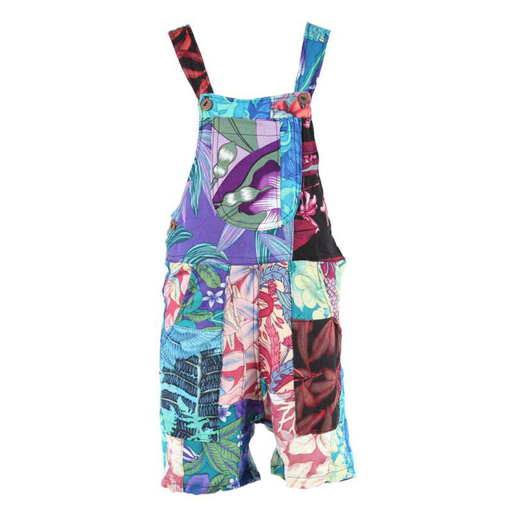 Kids Patchwork Dungarees Shorts – The Hippy Clothing Co.