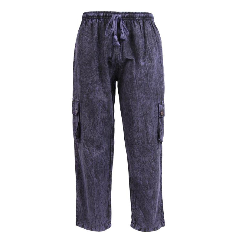 Stone Washed Cargo Trousers – The Hippy Clothing Co.