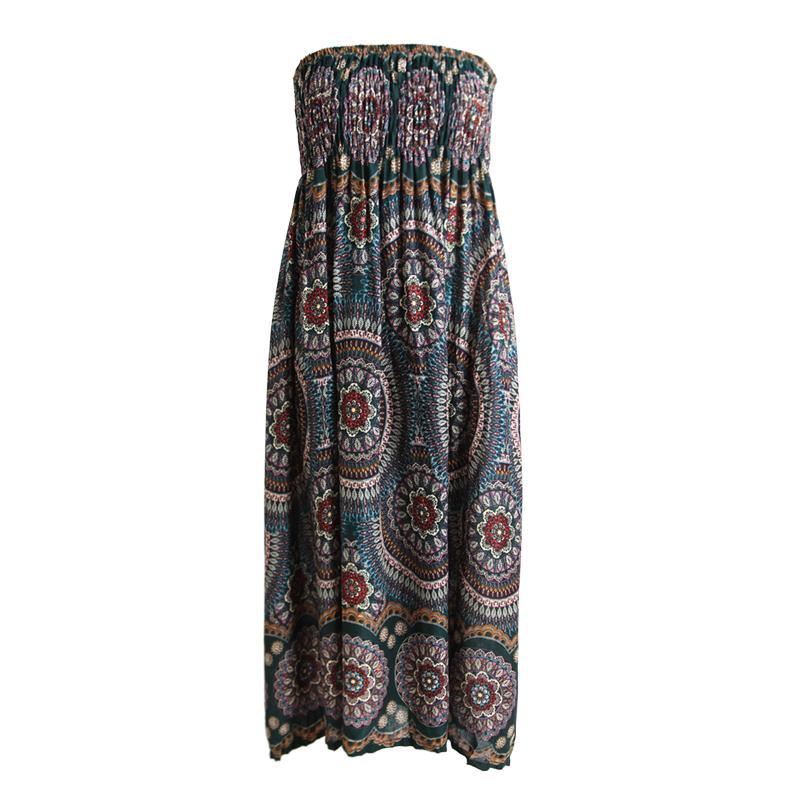 Flower Print Maxi Skirt and Bardot Midi Dress – The Hippy Clothing Co.