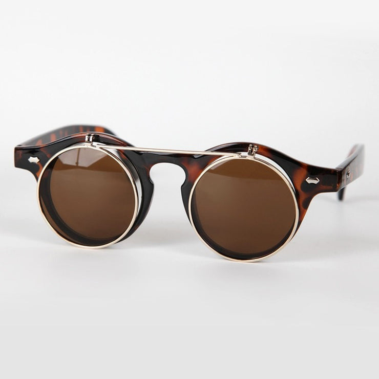 Flip-Up Small Round Sunglasses – The Hippy Clothing Co.