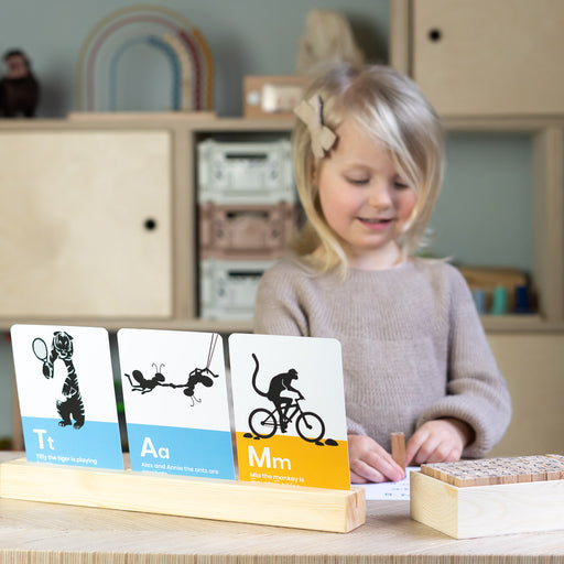 Education Set - For Little Agenda and Routine Helper - Wooden Magnetic — Oak  & Ever