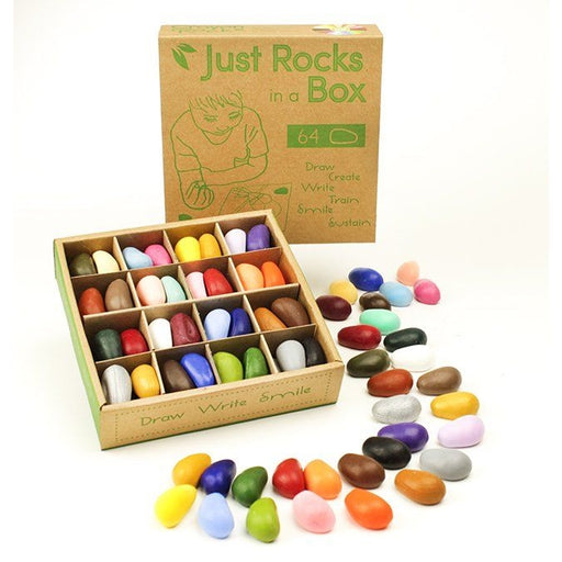 16 - Eco Soy Rock Crayons in a Muslin Bag — Oak & Ever