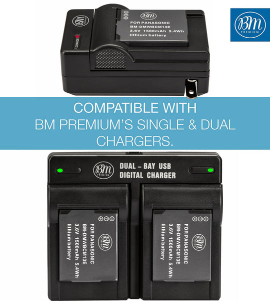 vloot keten snap BM DMW-BCM13E Battery for Panasonic Lumix DC-TS7, DMC-FT5A, LZ40 TS5 T –  Big Mike's Electronics