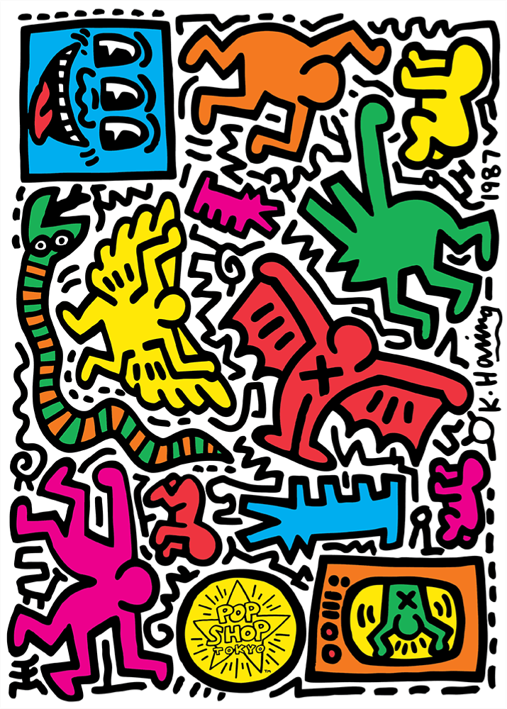 1986年 Keith Haring キースヘリング Pop Shop ラジオ-
