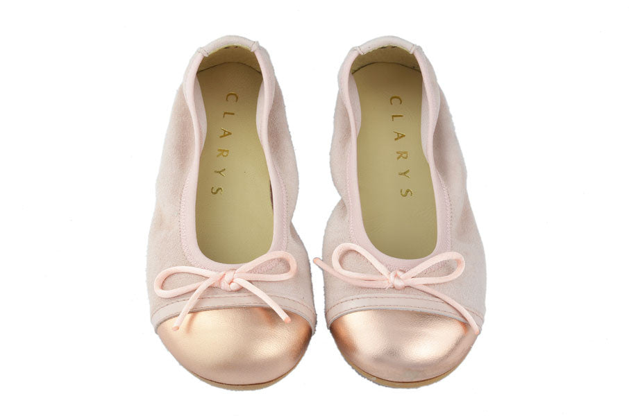 Clarys Girls Blush Pink & Magnesium Ballerina