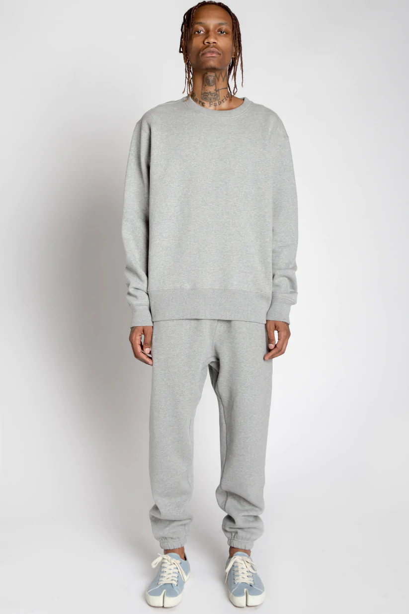 VARSITY CREWNECK~HEATHER GREY