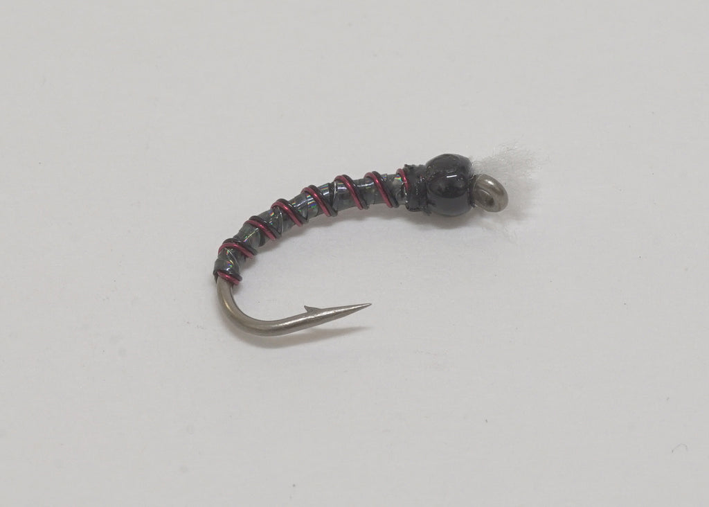 HAND TIED FLIES - Chironomids - Chironomid Larva - Black Iron Flies