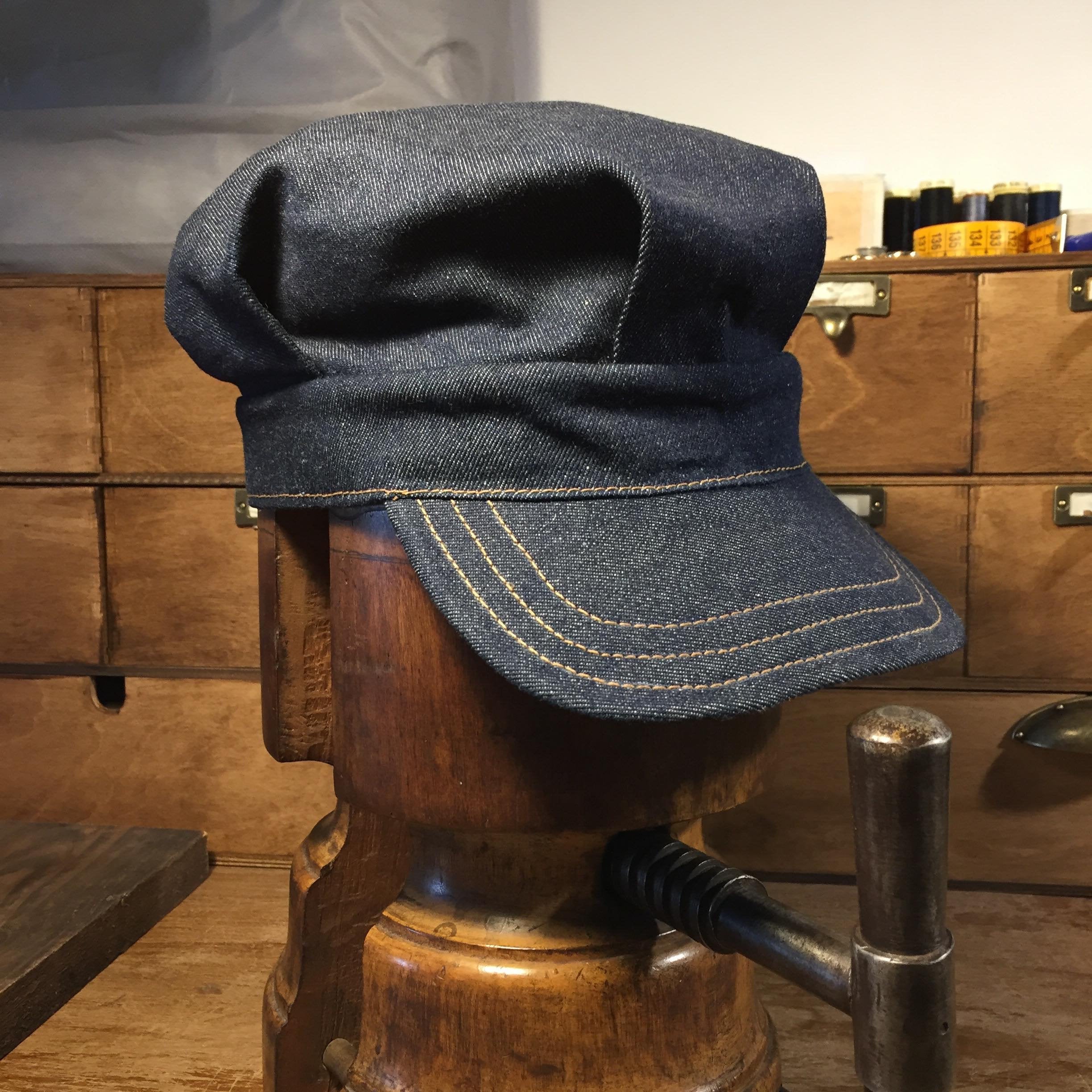 denim engineer cap