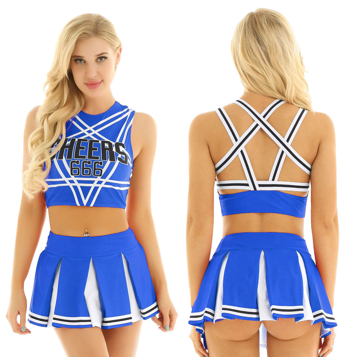 Sexy Cheerleader Uniform Lingerie Cheerleader Costume Sexy Halloween C