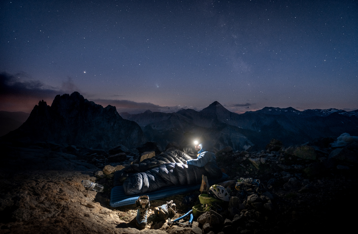 Martin with Amelie Kühne on Ratti Vitali, Aiguille Noire De Peuterey. Photo by Silvan Metz.