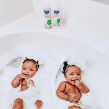 Babies in a bath