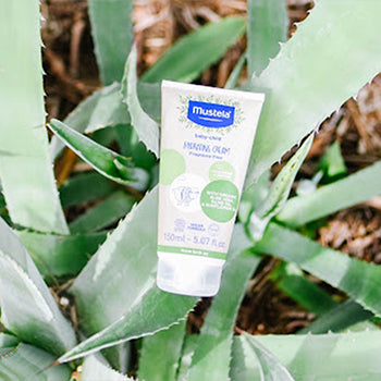 Mustela product with aloe vera for skin