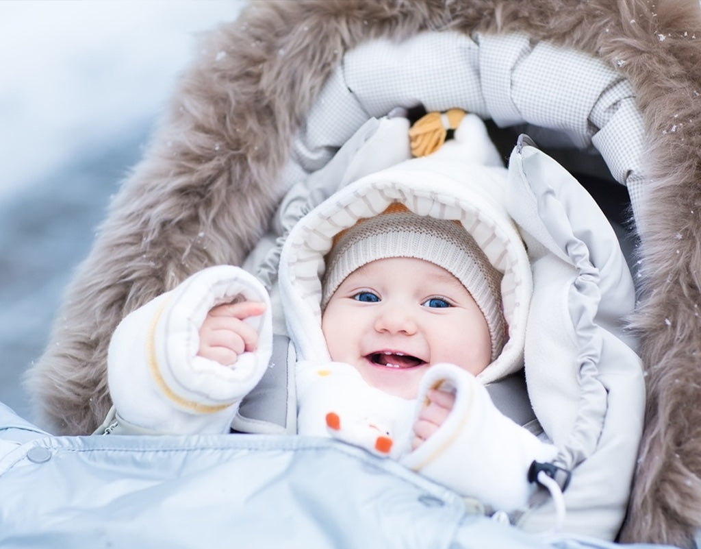 baby girl in winter clothes