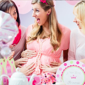 baby shower games being played