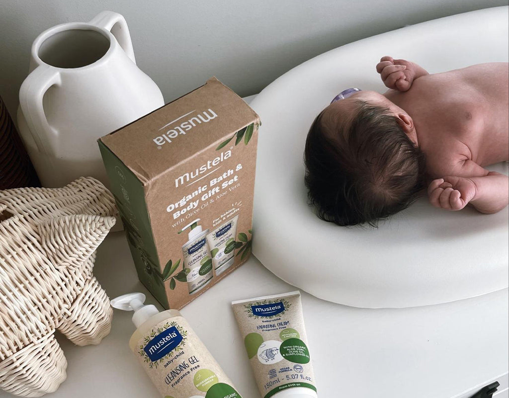 Mustela items that were baby shower wishes