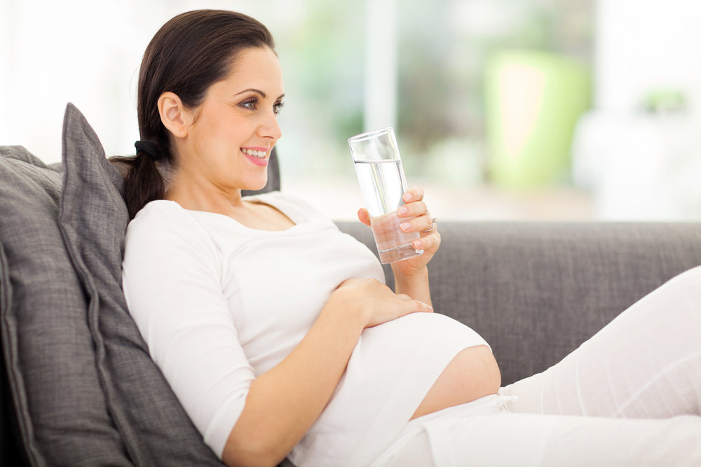 drinking water while expecting