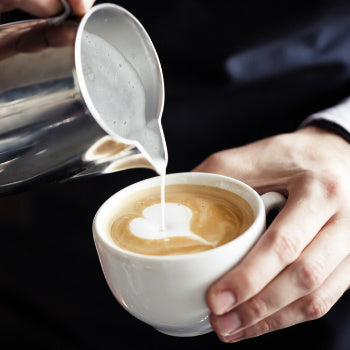 Pouring one cup of coffee to stay healthy on her breastfeeding diet