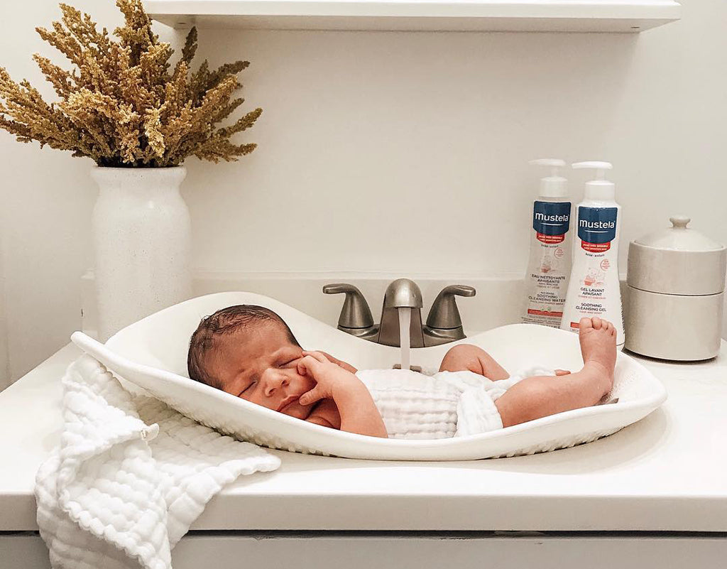 baby during bath time