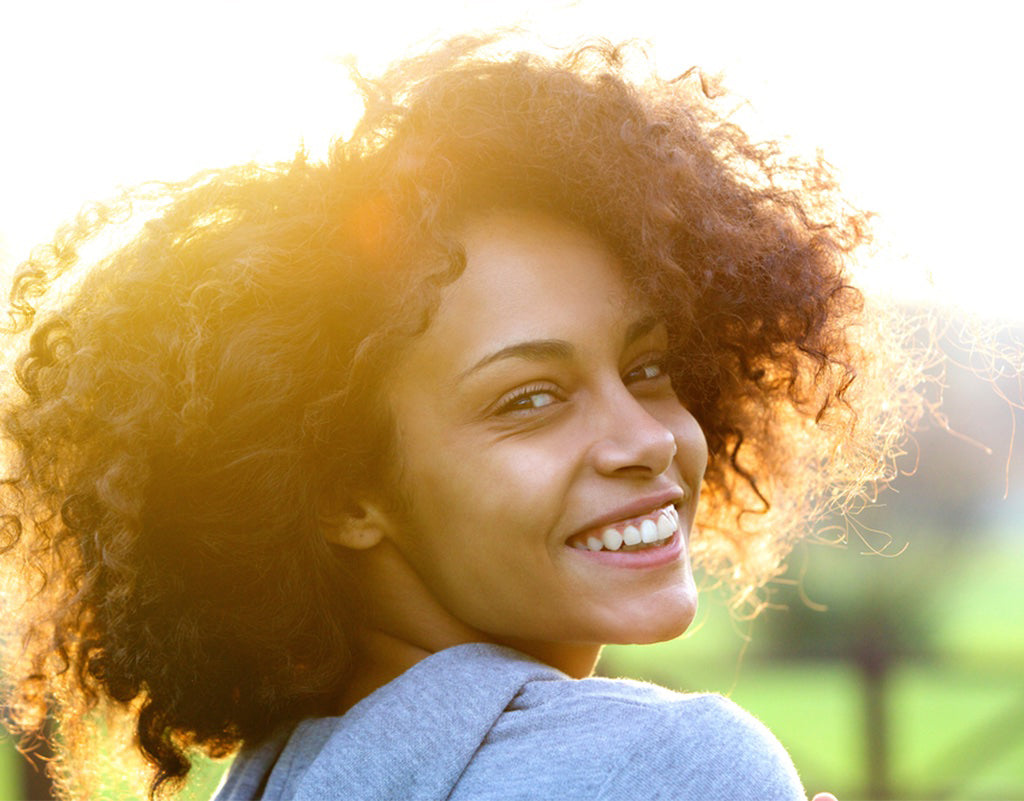 Woman who uses shea butter for skin