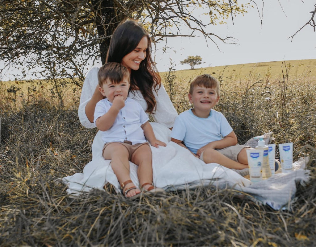 Mom with sons at the park