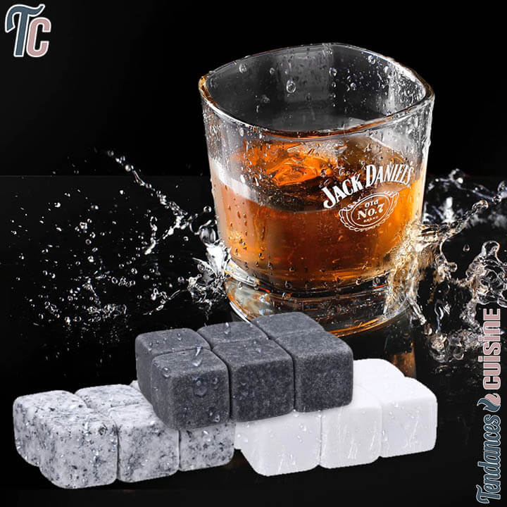 lumcov 9 Pièces Pierres à Whisky,Pierres Froides en Granit,Whisky Stones, Glaçons Réutilisables,Glacon Pierre Whisky Grani,Alternative idéale des  glaçons(2*2cm) : : Cuisine et Maison