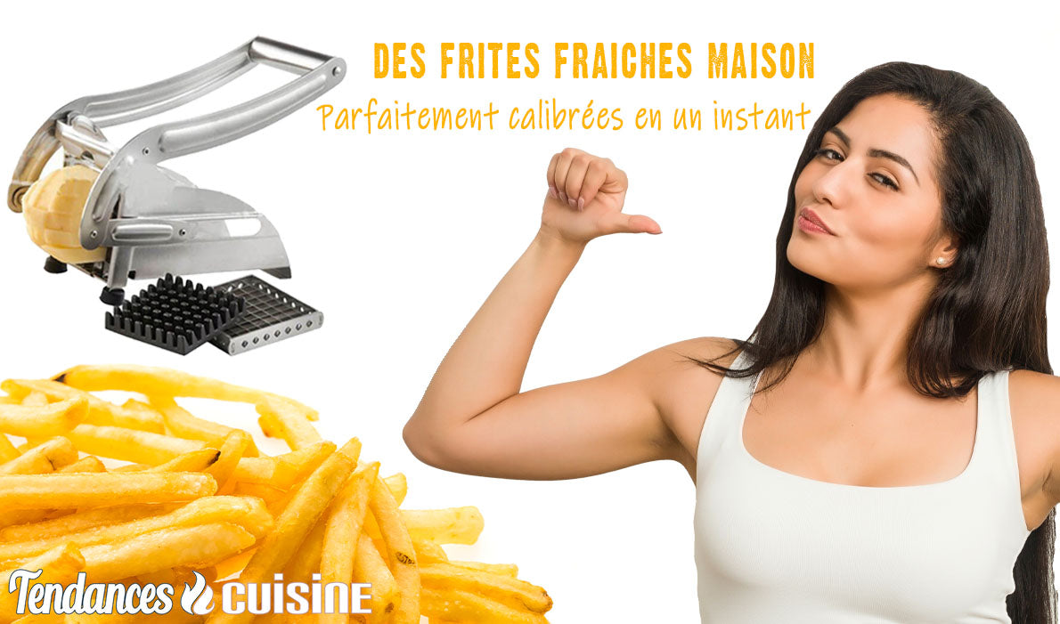 Découpe Frites Rapide Inox Double Grilles 