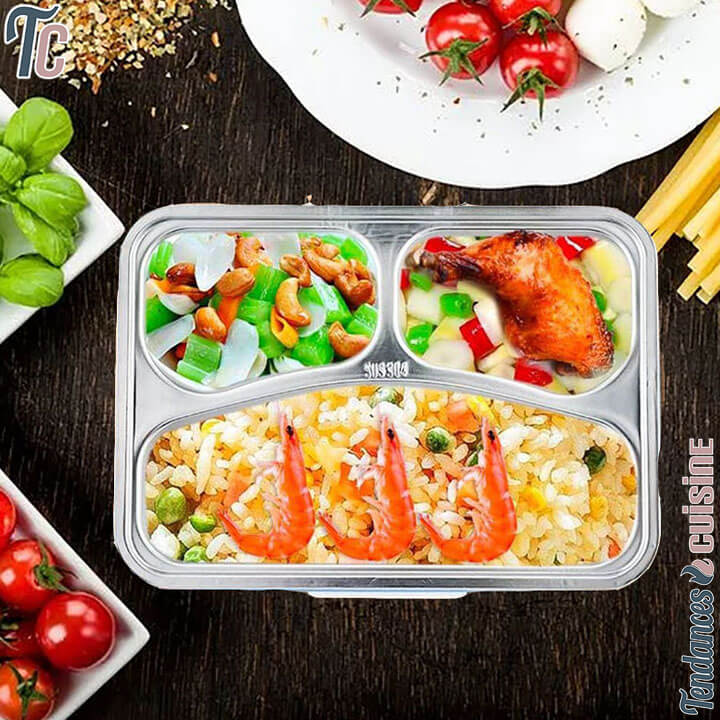 Mise en situation de la Lunch Box Chauffante Electrique Premium en vente sur tendances-cuisine.fr