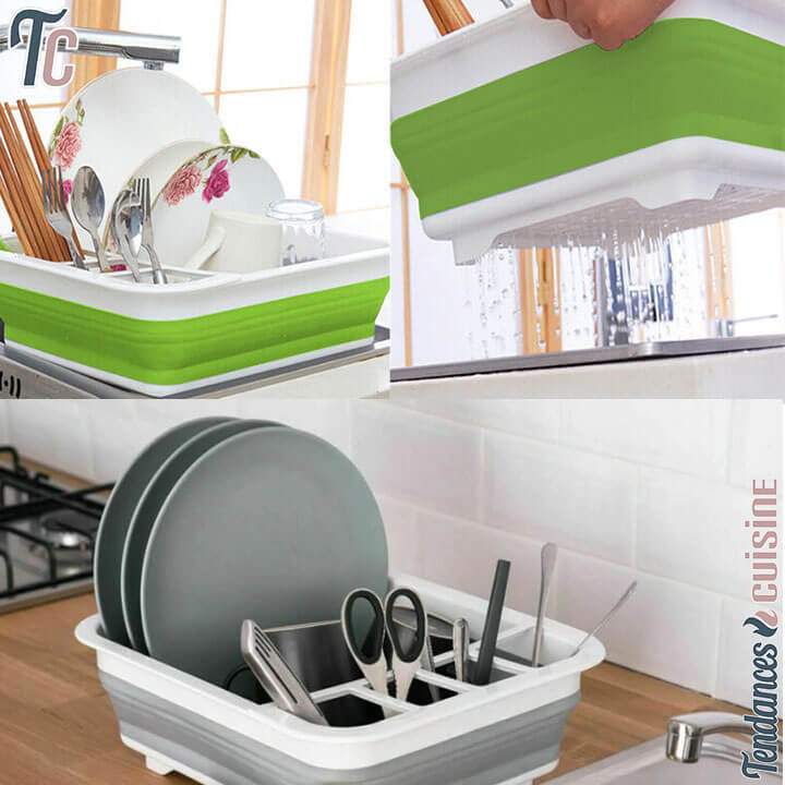 Égouttoir vaisselle Pliant Compactable 