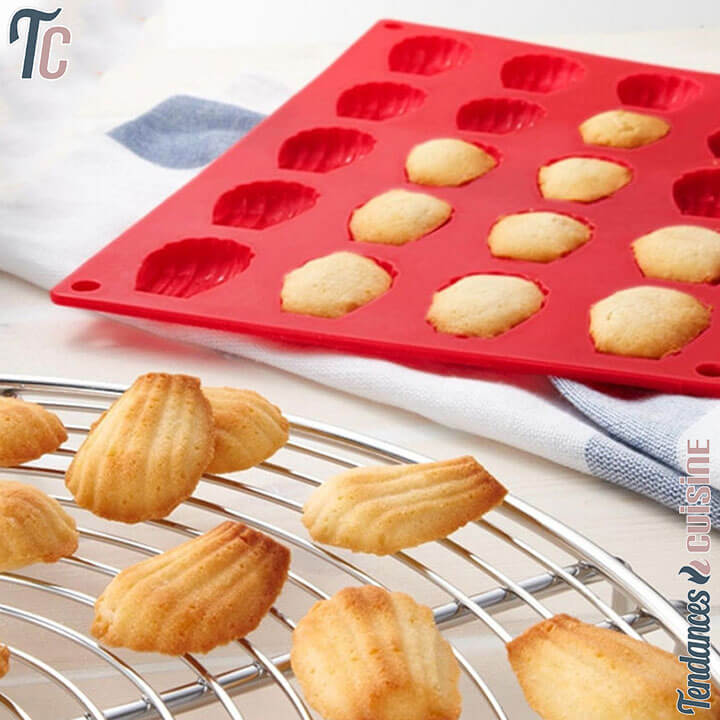 Présentation Moule à Madeleine en Silicone - 18 Pièces - Tendances-cuisine.fr