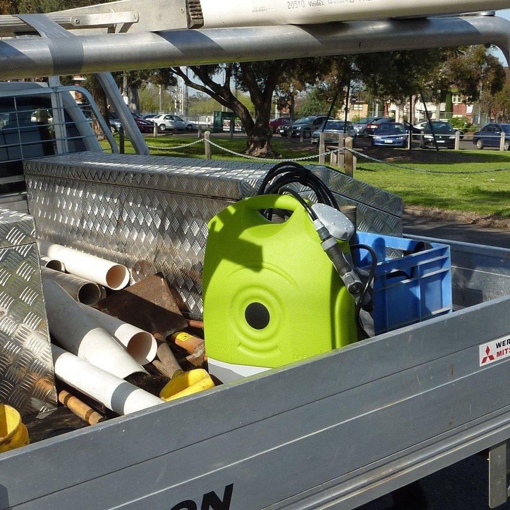 Portable Pressure Washer in Action