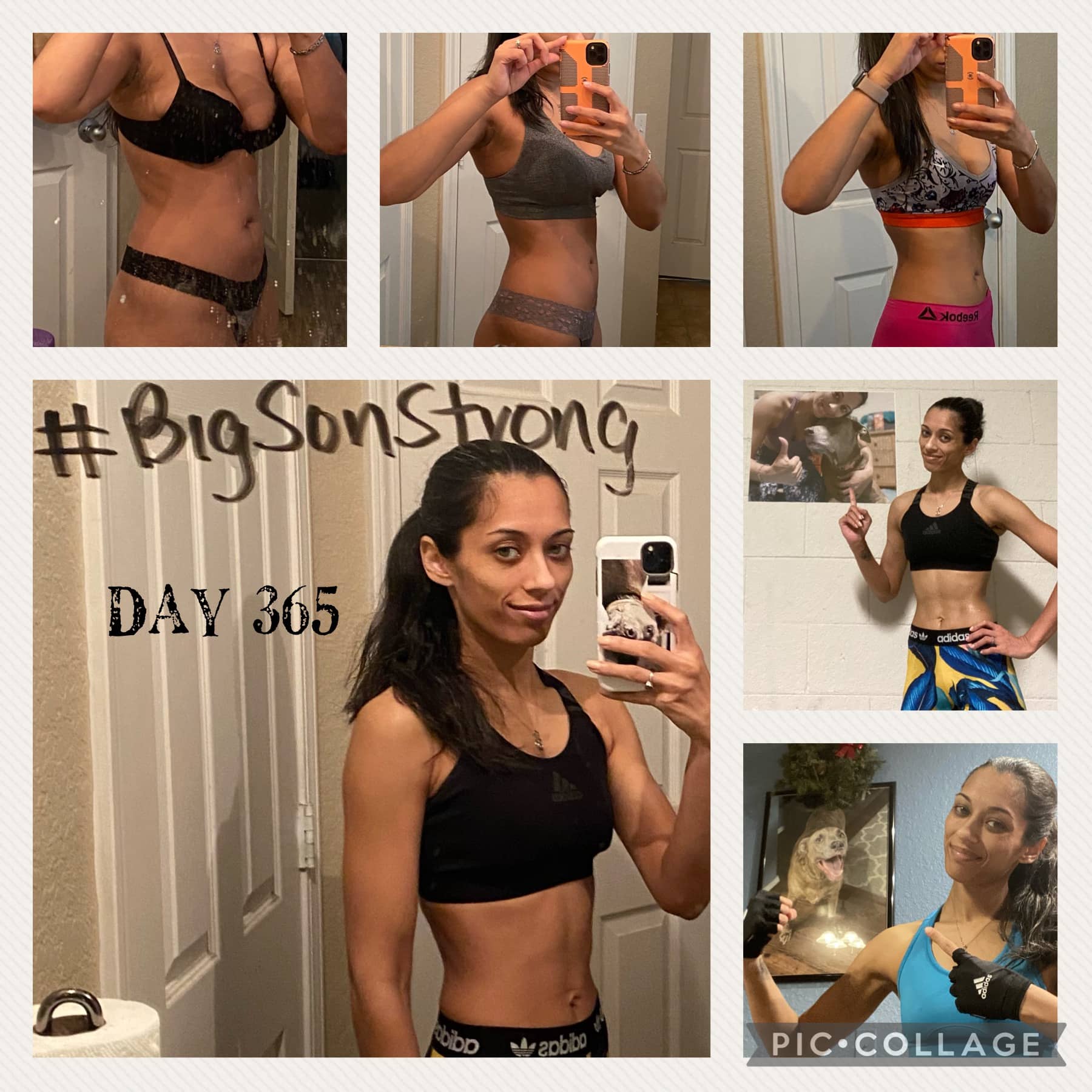 collage of healthy transformation pictures