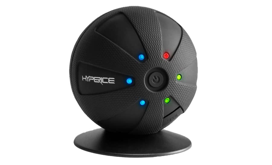 Hypersphere mini front view sitting in it's stand