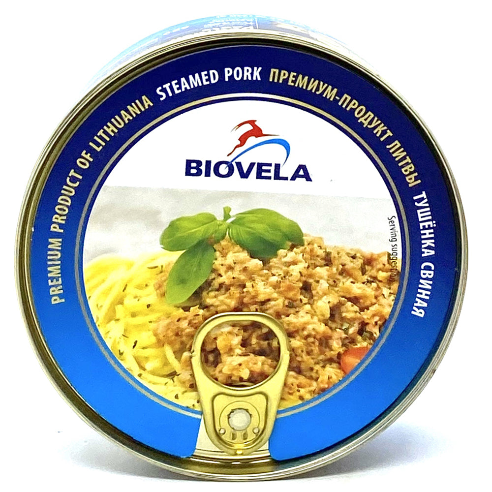 Steamed Canned Pork, Biovela | 8.47oz