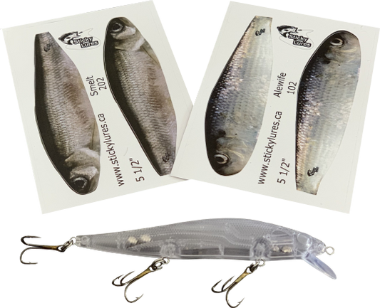 Jerkbait Minnow Stickylures Kit - KAS104