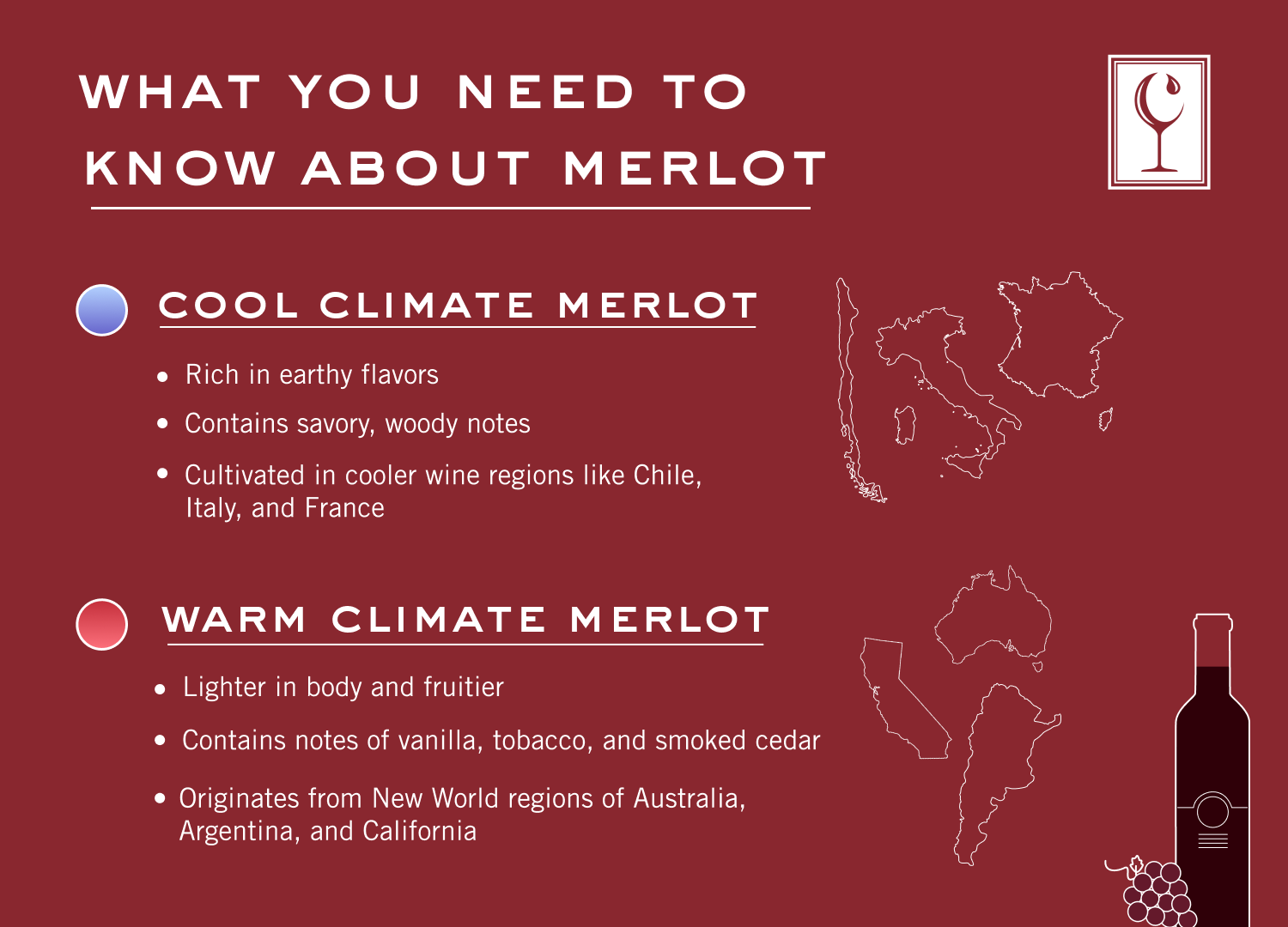 Cool climate Merlot vs warm climate Merlot