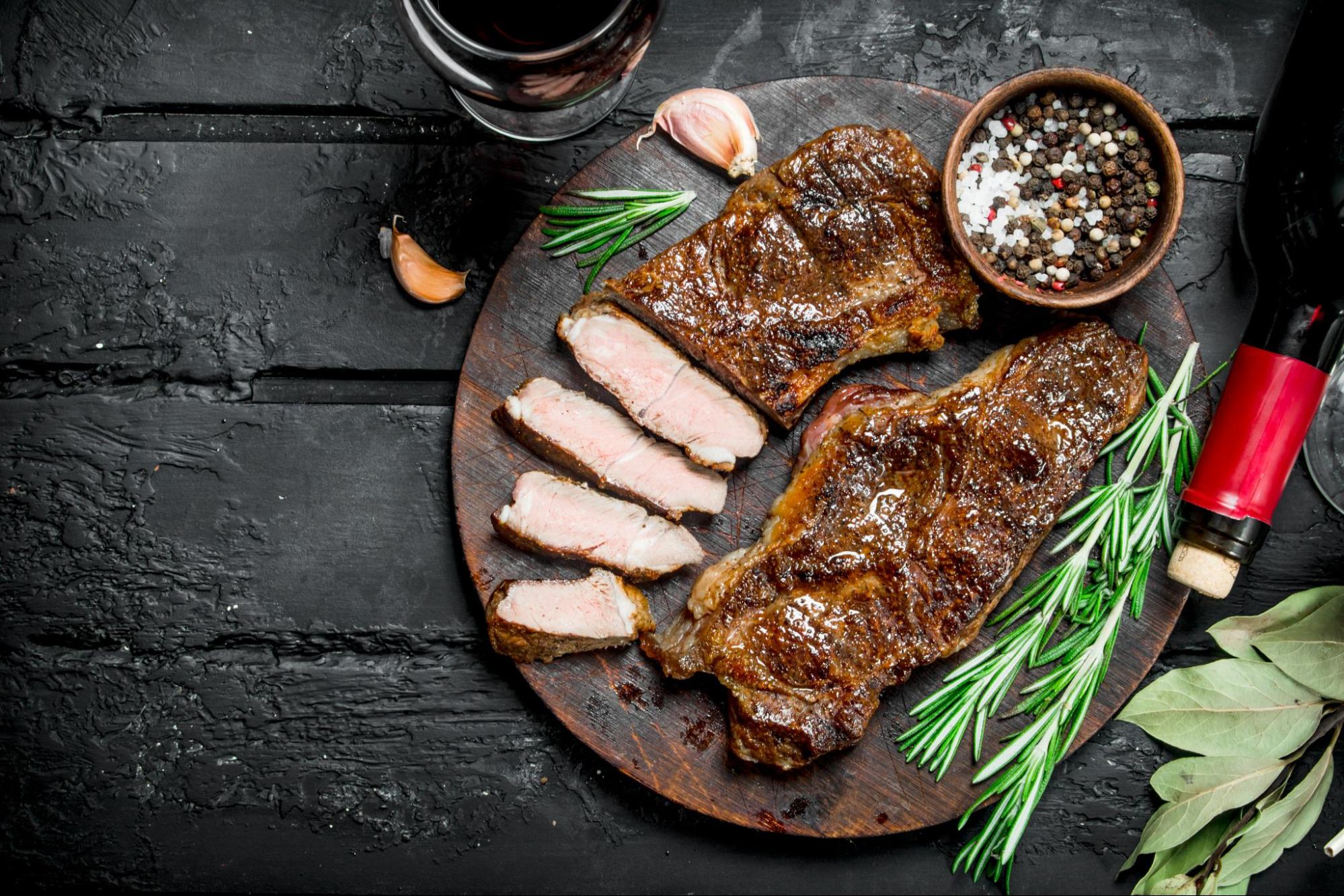Steak is a classic Cabernet Sauvignon pairing