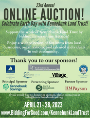 Kennebunk Land Trust Earth Day Online Auction