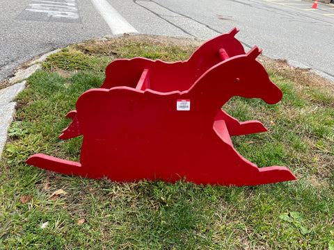 red rocking horse prop